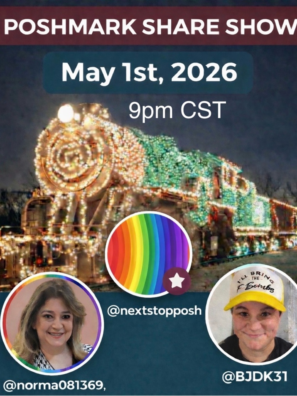Poshmark Share Show Train May 1, 2026